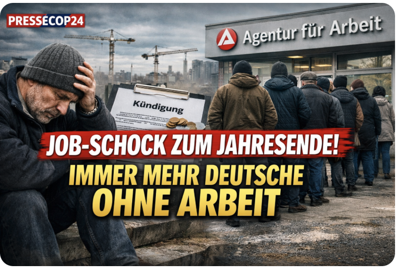 JOB-SCHOCK ZUM JAHRESENDE! IMMER MEHR DEUTSCHE OHNE ARBEIT