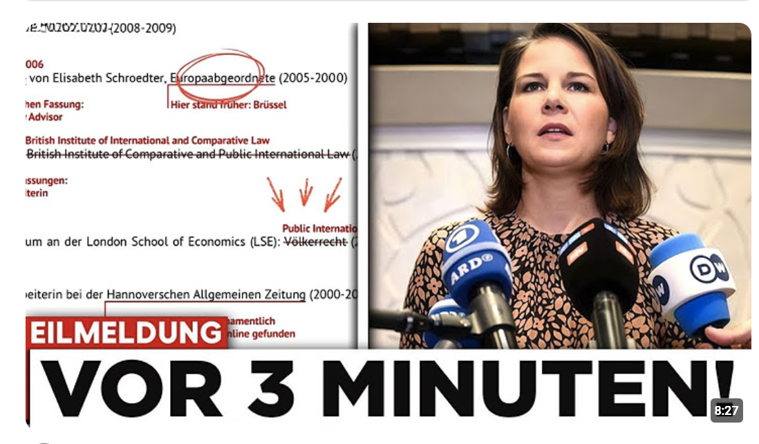 BAERBOCK SKANDAL – Falscher Lebenslauf erschüttert Deutschland!