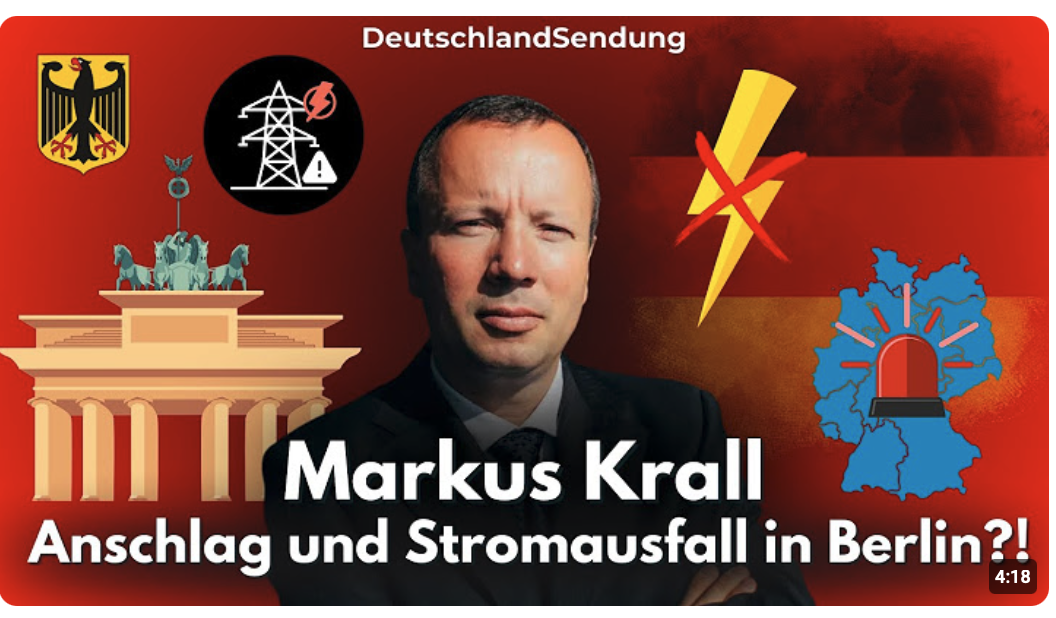Terror Anschlag und Stromausfall in Berlin?! – Markus Krall Statement