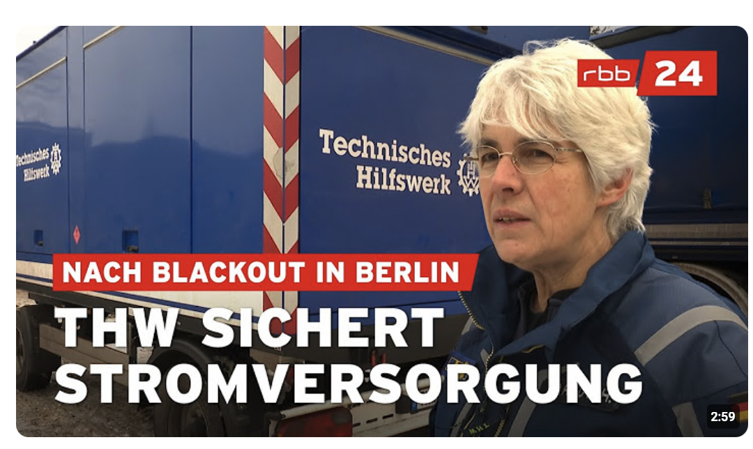 THW-Einsatzkräfte sichern weiterhin Notstromversorgung