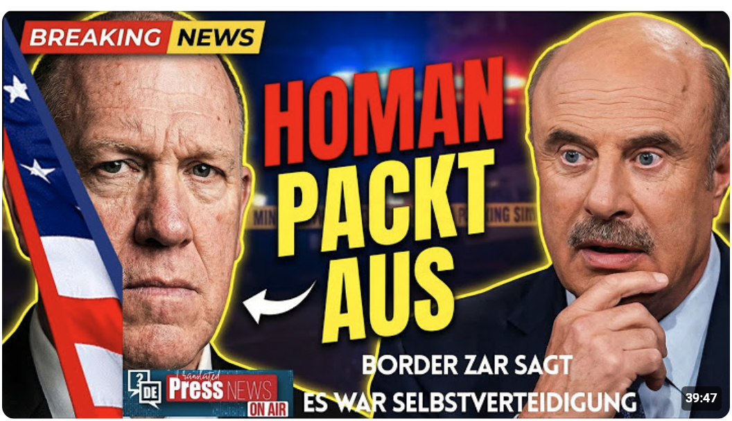 Das Interview, das Deutschland erschüttern würde: ICE Chef Tom Hohman schafft Klarheit in Minnesota.