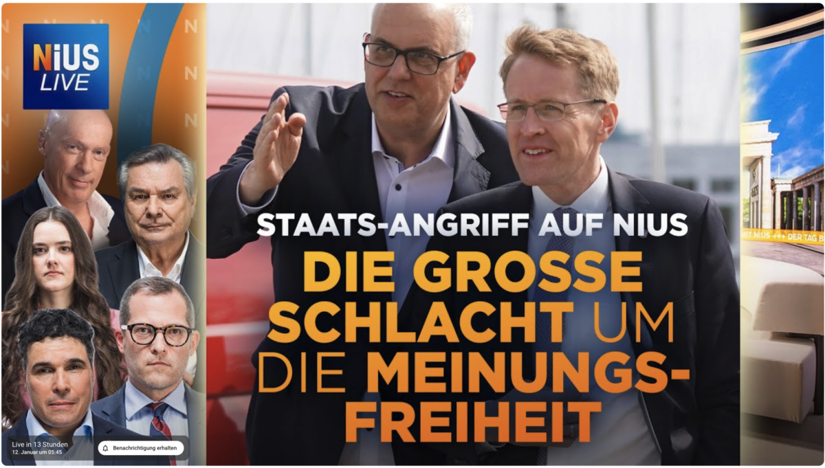 Exklusiv: Neue Details zu den linksextremistischen Anschlägen I NIUS Live am 12. Januar 2026