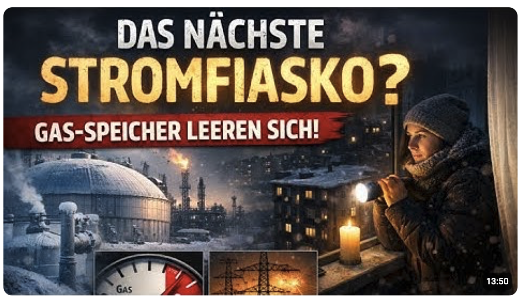Leere Gasspeicher: Der Augenblick vor dem sich die Regierung fürchtet! Ein gefährlicher Moment naht