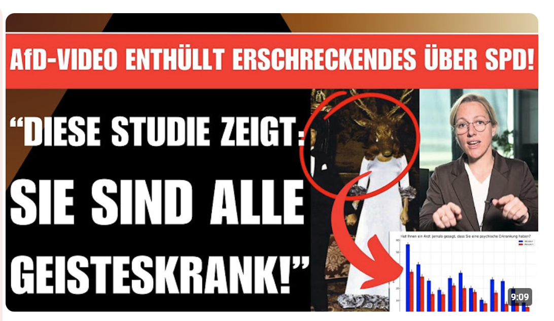 AfD-VIDEO ENTHÜLLT ERSCHRECKENDES ÜBER SPD und LINKE!   „STUDIE BEWEIST DIE KRANKHEIT!“ (heftig)