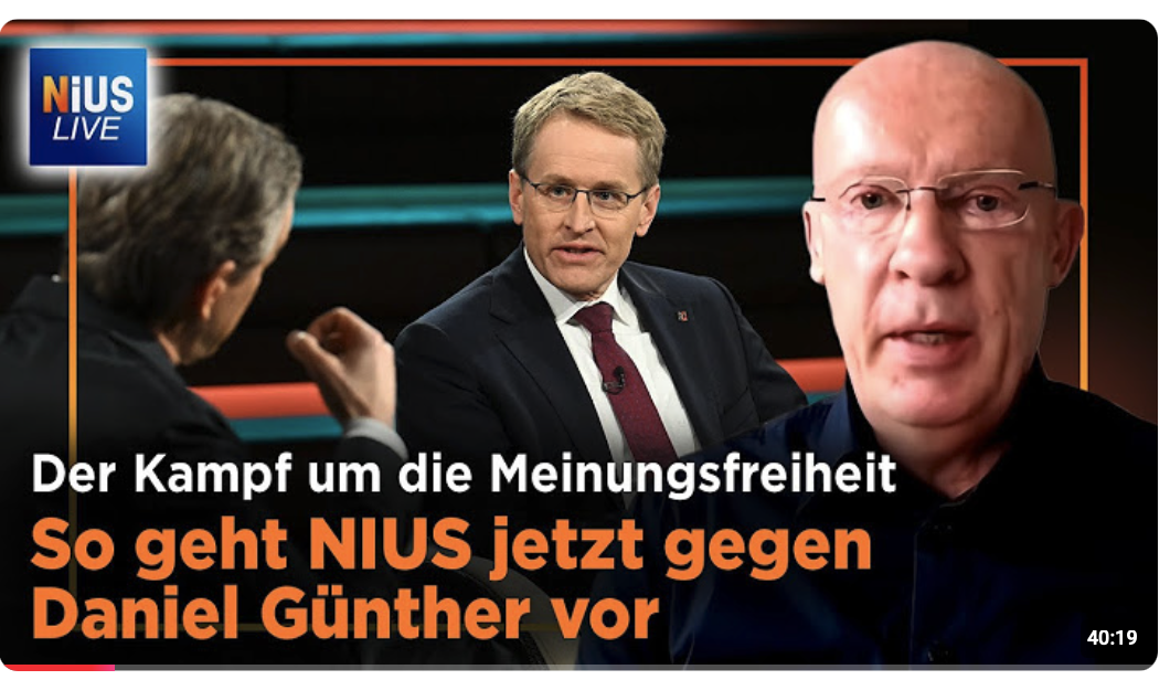 Medienanwalt Steinhöfel warnt: „Ohne Meinungsfreiheit sind wir alle Sklaven“ | NIUS Live vom 12.01