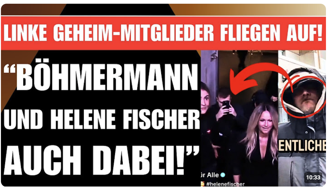 LINKE GEHEIM-MITGLIEDER FLIEGEN AUF  HELENE FISCHER SCHOCKT ALLE   „DU HÖRST VON MEINEM ANWALT!“