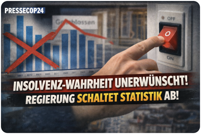 INSOLVENZ-WAHRHEIT UNERWÜNSCHT! REGIERUNG SCHALTET STATISTIK AB