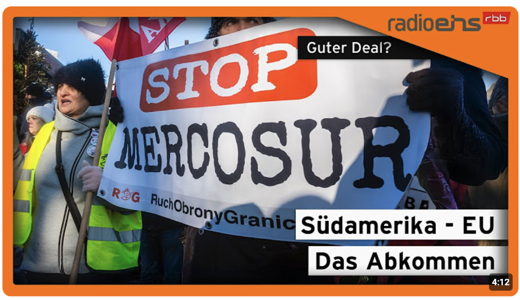 Zieleinlauf des Mercosur-Freihandelsabkommen – Der Wochenstartkommentar