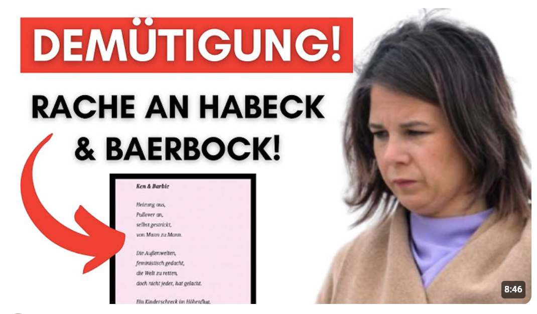 Sehr geil: Dieses Gedicht zerstört Habeck & Baerbock – und kam aus der EIGENEN Behörde!
