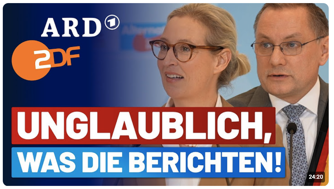 Alice Weidel knöpft sich die Mainstream-Medien vor!   – PK mit Tino Chrupalla – AfD-Fraktion