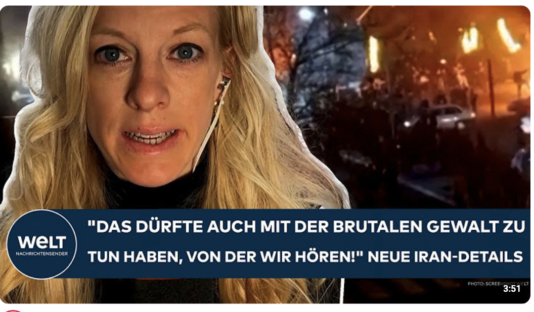 IRAN: „Das dürfte auch mit der brutalen Gewalt zu tun haben, von der wir hören!“ Neue Details!