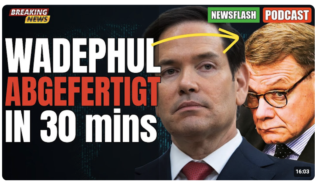 Kai Wegner hat noch gepennt   Wadephul wird von Rubio abgefrühstückt  Linke NGO für Daniel Günther