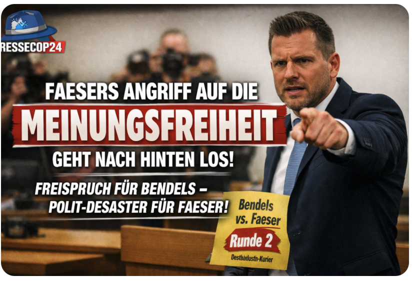 FAESERS ANGRIFF AUF DIE MEINUNGSFREIHEIT GEHT NACH HINTEN LOS!