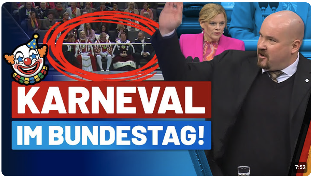 Gesetzesentwurf schwachsinnig und lächerlich! Helau!“ Klöckner ist empört! – Jan Feser