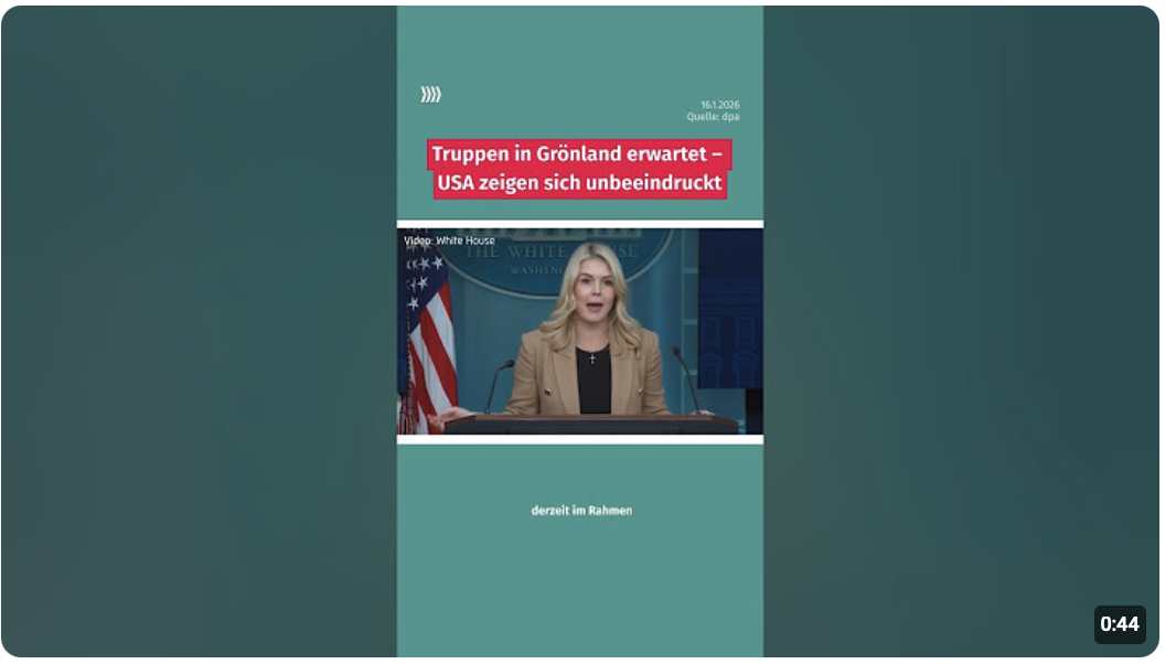 Krise in der Arktis: Trump zeigt sich unbeeindruckt von Nato-Soldaten in Grönland