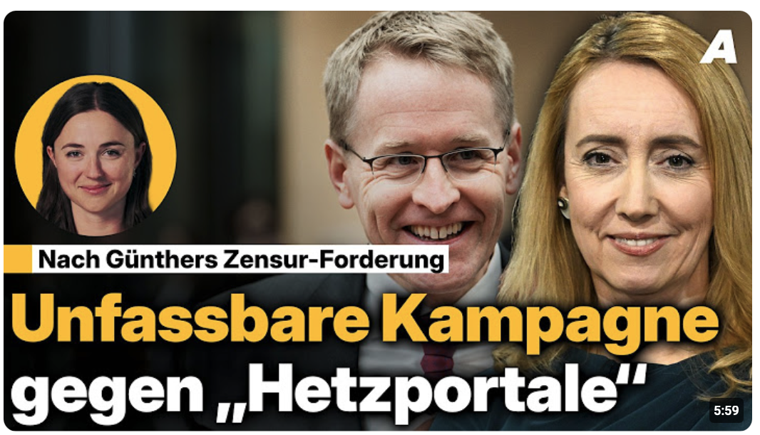Daniel Günther, Melanie Amann und die Kampagne gegen „Hetzportale“ | Newsroom