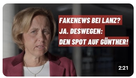 Beatrix von Storch: Fakenews bei Lanz? Ja. Deswegen: den Spot auf Günther!
