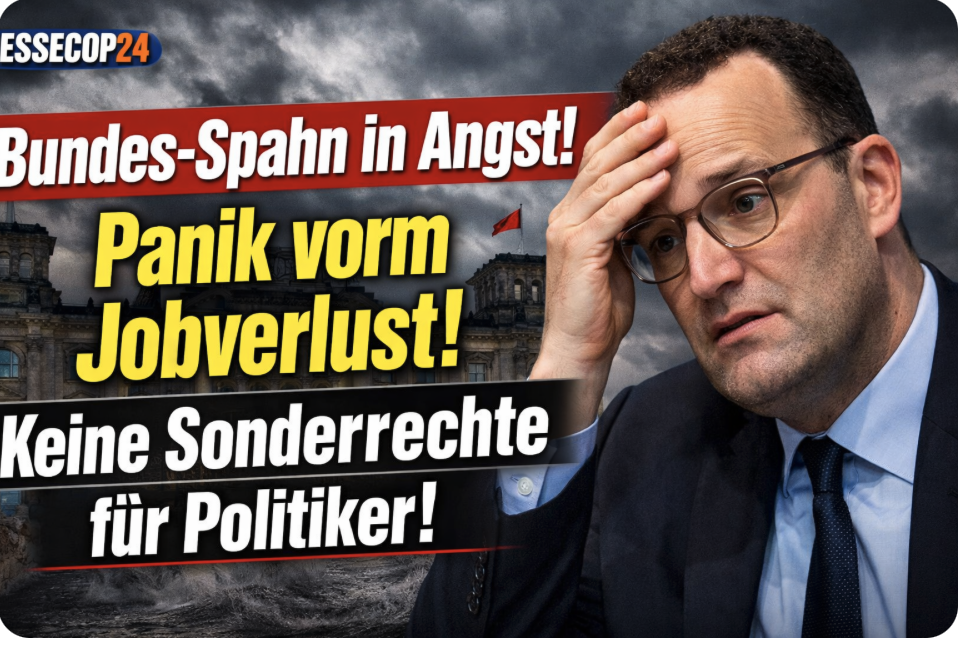 SPAHN IM PANIK-MODUS – POLITIKER WOLLEN PLÖTZLICH KEINE EXTRAWÜRSTE MEHR!