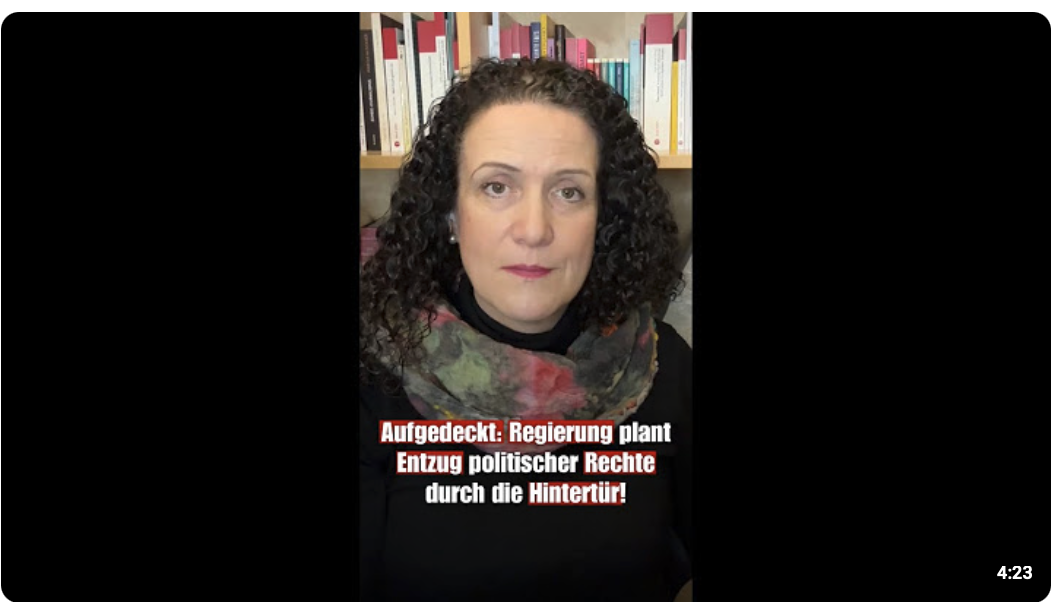 Aufgedeckt: Regierung plant Entzug politischer Rechte durch die Hintertür! | Nicole Höchst (AfD)