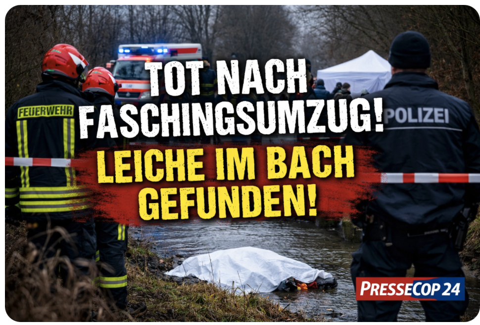 TODES-DRAMA NACH FASCHINGSPARTY – LEICHE IM BACH!