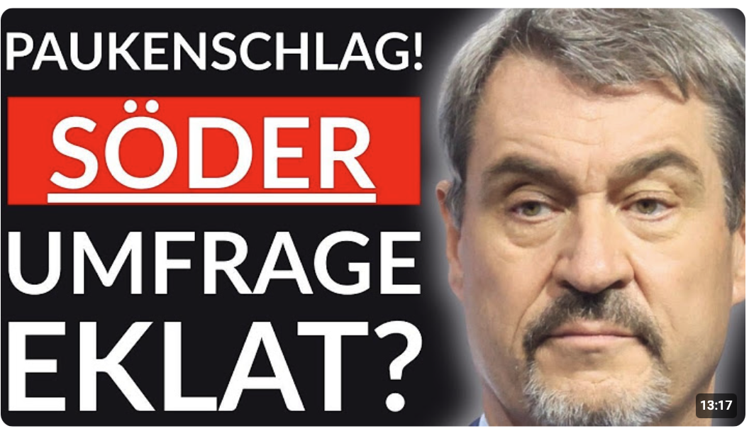 PAUKENSCHLAG! SÖDER-UMFRAGE SORGT FÜR AUFSEHEN! – BÜRGER haben ABGESTIMMT