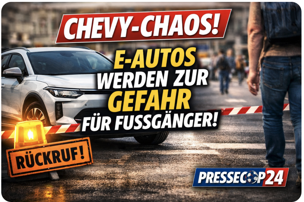 RÜCKRUF-CHAOS BEI CHEVY – ELEKTROAUTOS WERDEN ZUR GEFAHR FÜR FUSSGÄNGER!