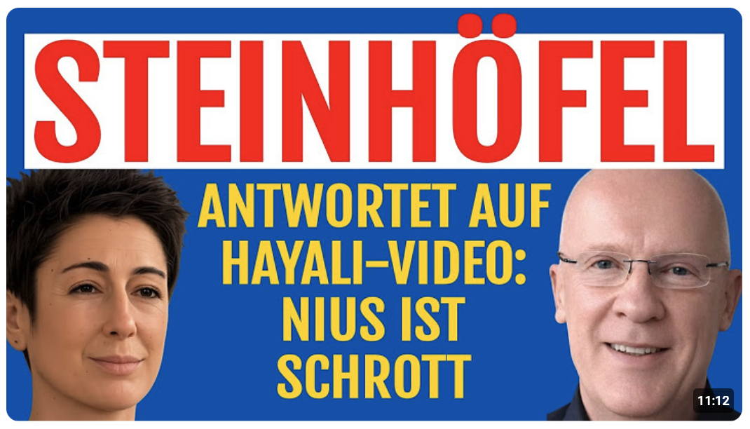Anwalt Steinhöfel antwortet auf Dunja Hayali Video im Fall Daniel Günther: NIUS ist Schrott