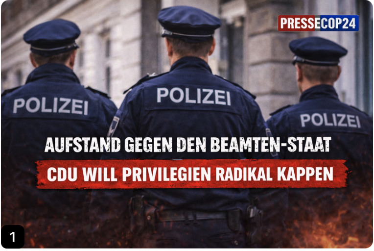 AUFSTAND GEGEN DEN BEAMTEN-STAAT – CDU WILL PRIVILEGIEN RADIKAL KAPPEN