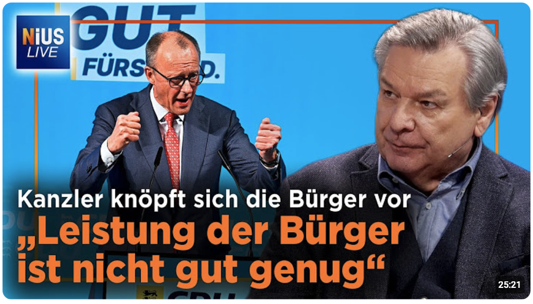 Kanzler Merz fordert: Die Deutschen müssen viel mehr arbeiten! |