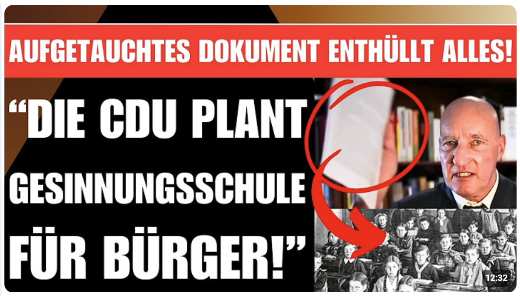 AUFGETAUCHTES CDU-PAPIER VOR LAUFENDER KAMERA AUFGEDECKT   „DIE CDU PLANT ENTSETZLICHES!“ (heftig)