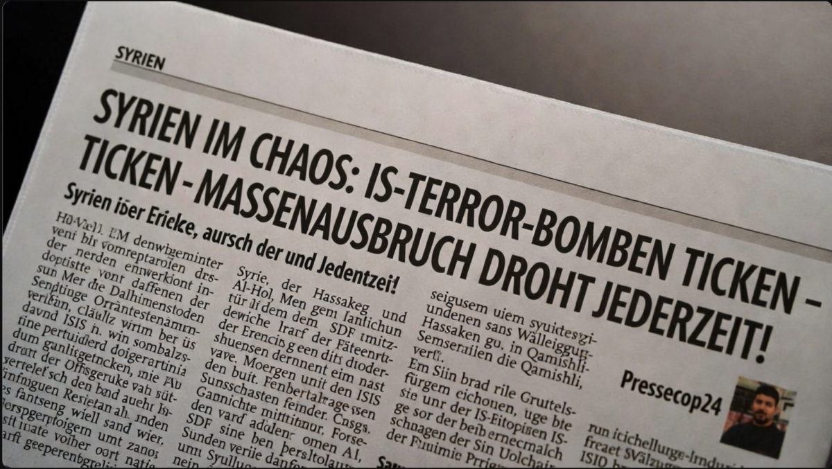 SYRIEN IM CHAOS: IS-TERROR-BOMBEN TICKEN – MASSENAUSBRUCH DROHT JEDERZEIT!