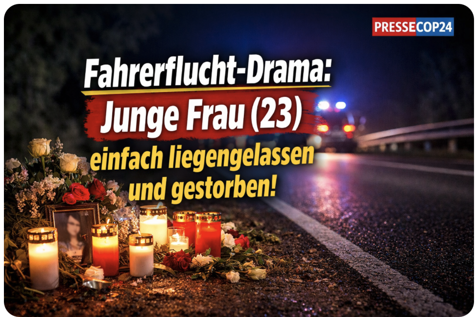 TÖDLICHE FAHRERFLUCHT – JUNGE FRAU EINFACH ZUM STERBEN LIEGENGELASSEN!