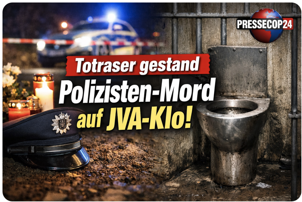 GESTÄNDNIS IM GEFÄNGNIS-KLO – TOTRASER SOLL POLIZISTENMORD ZUGEGEBEN HABEN