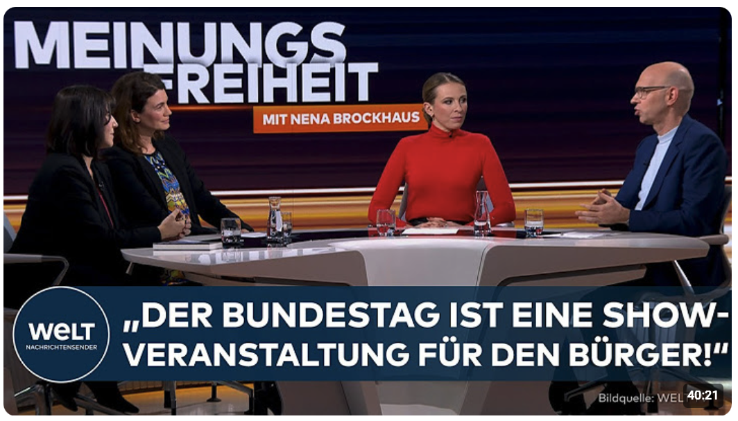 BUNDESTAG: „Eine Showveranstaltung!“ – Können wir der Politik noch vertrauen? I