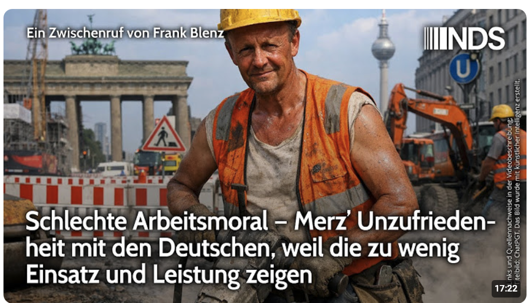 Schlechte Arbeitsmoral – Merz’ Unzufriedenheit mit den Deutschen: zu wenig Einsatz und Leistung