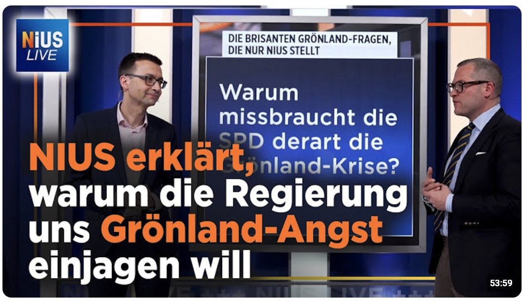 Grönland-Streit: Trump droht EU mit Zöllen – Das steckt dahinter | NIUS Live vom 21.01.2026