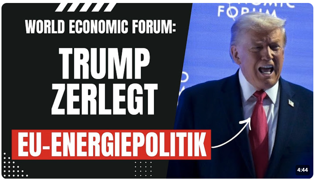 World Economic Forum: Trump zerstört grüne Illusionen live auf der Bühne!