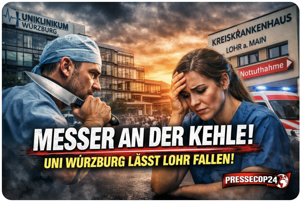 MESSER AN DER KEHLE! UNI WÜRZBURG LÄSST Klink LOHR AM MAIN FALLEN!