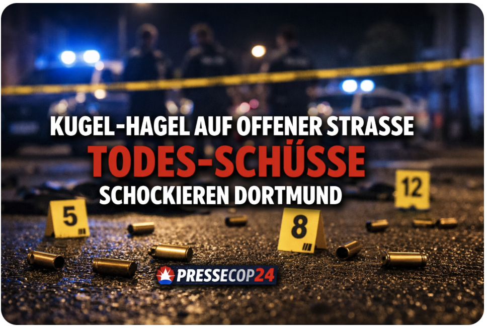 KUGEL-HAGEL AUF OFFENER STRASSE – TODES-SCHÜSSE SCHOCKIEREN DORTMUND