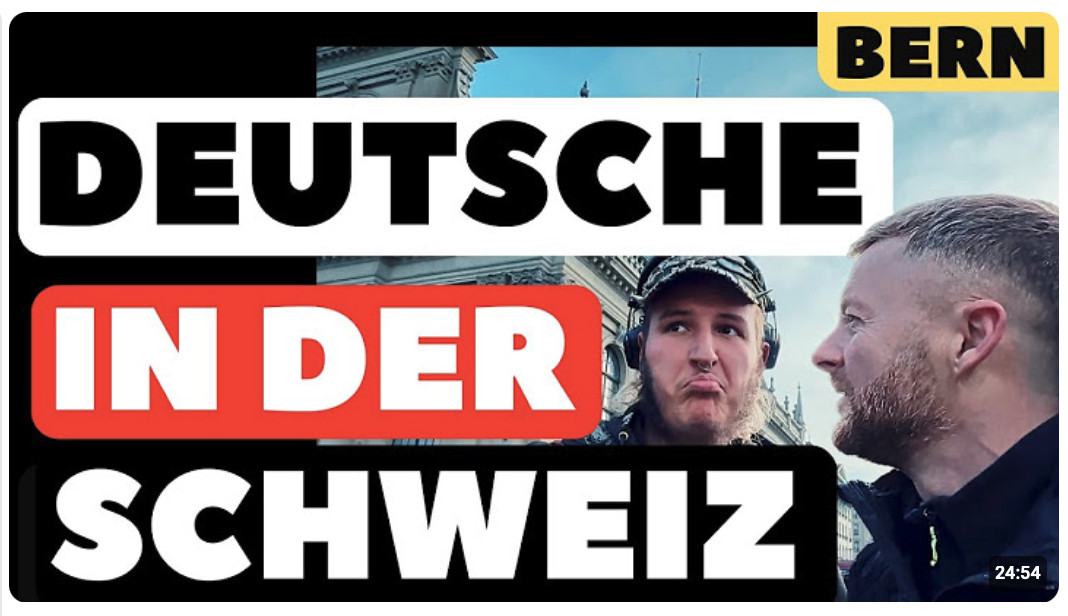 Ich frage Schweizer was sie von Deutschen Migranten halten!