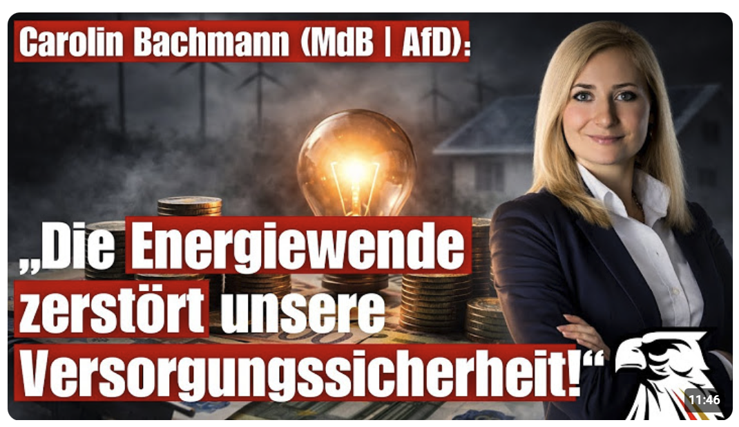 Carolin Bachmann (MdB | AfD): „Die Energiewende zerstört unsere Versorgungssicherheit!“