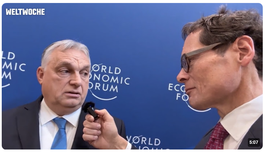 Viktor Orbán in Davos: «Trumps Friedensrat ist eine notwendige Initiative!»