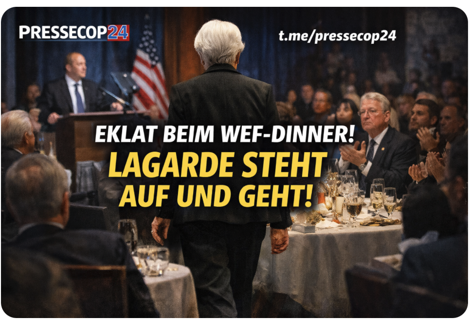 DIPLOMATIE-DEBAKEL IN DAVOS – LAGARDE STEHT AUF UND GEHT!