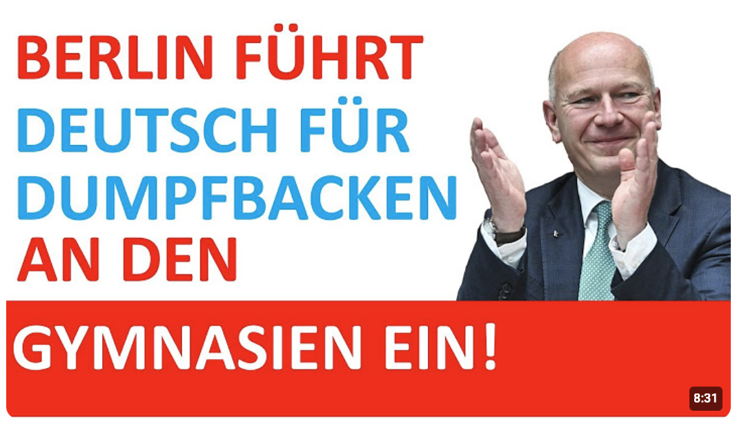 Wozu überhaupt noch Deutschunterricht?