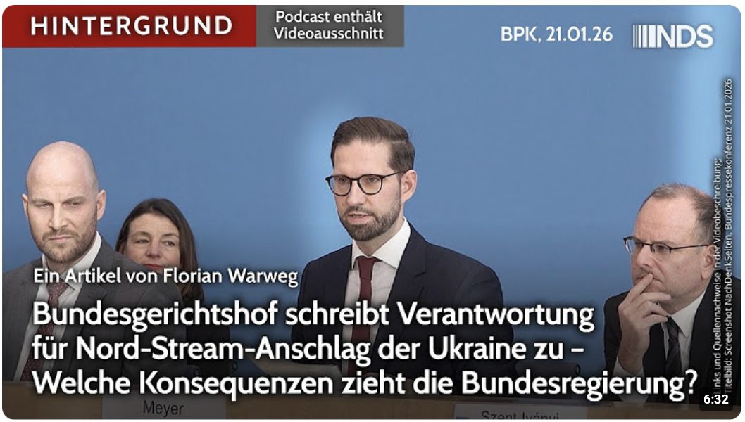 BGH schreibt NordStream-Anschlag Kiew zu – Welche Konsequenzen zieht Bundesregierung? 