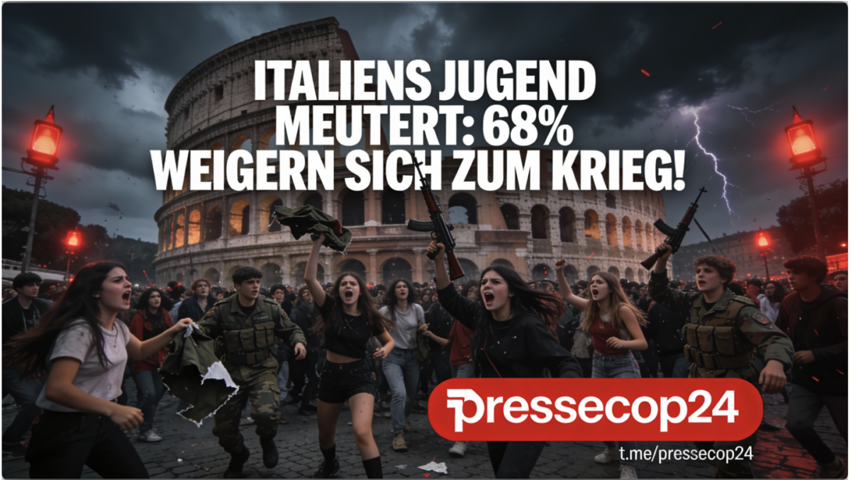 ITALIENS JUGEND MEUTERT: 68% WEIGERN SICH ZUM KRIEG!