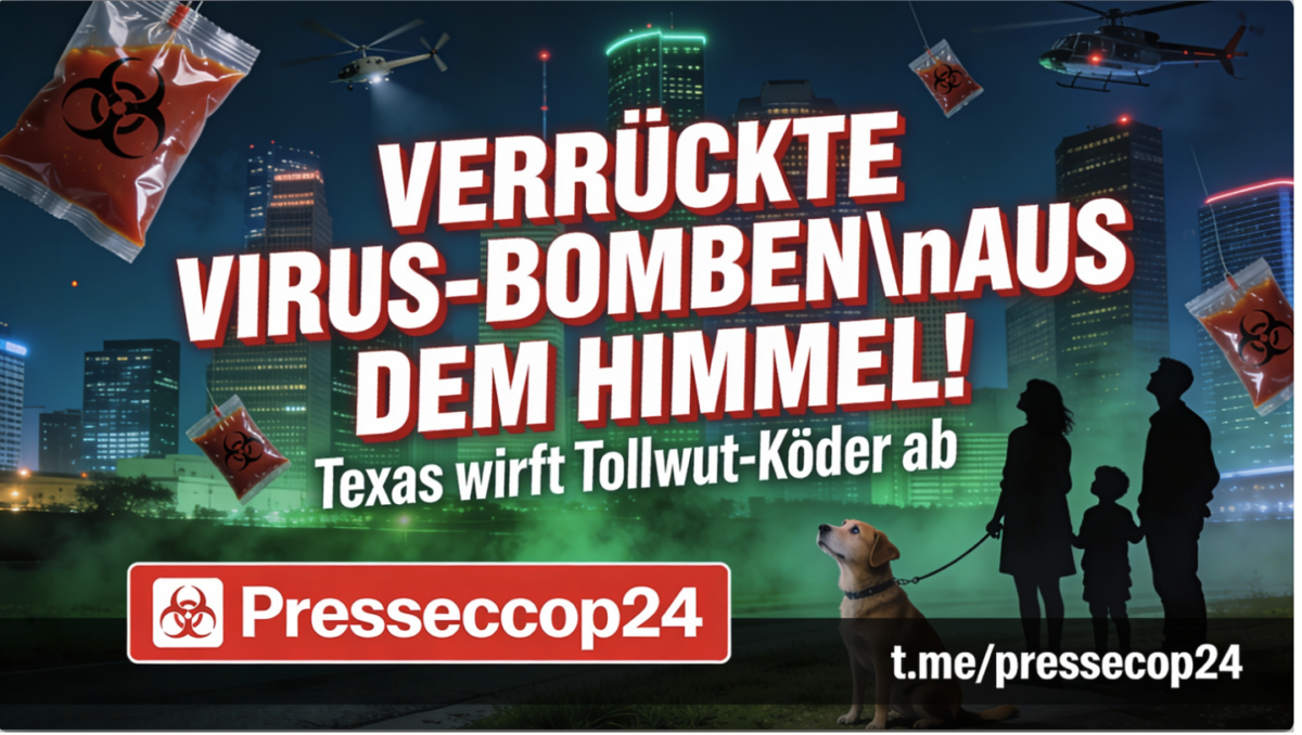 VERRÜCKTE VIRUS-BOMBEN AUS DEM HIMMEL! Texas vergiftet Städte mit lebenden Tollwut-Ködern – Kinder und Haustiere in Todesgefahr!