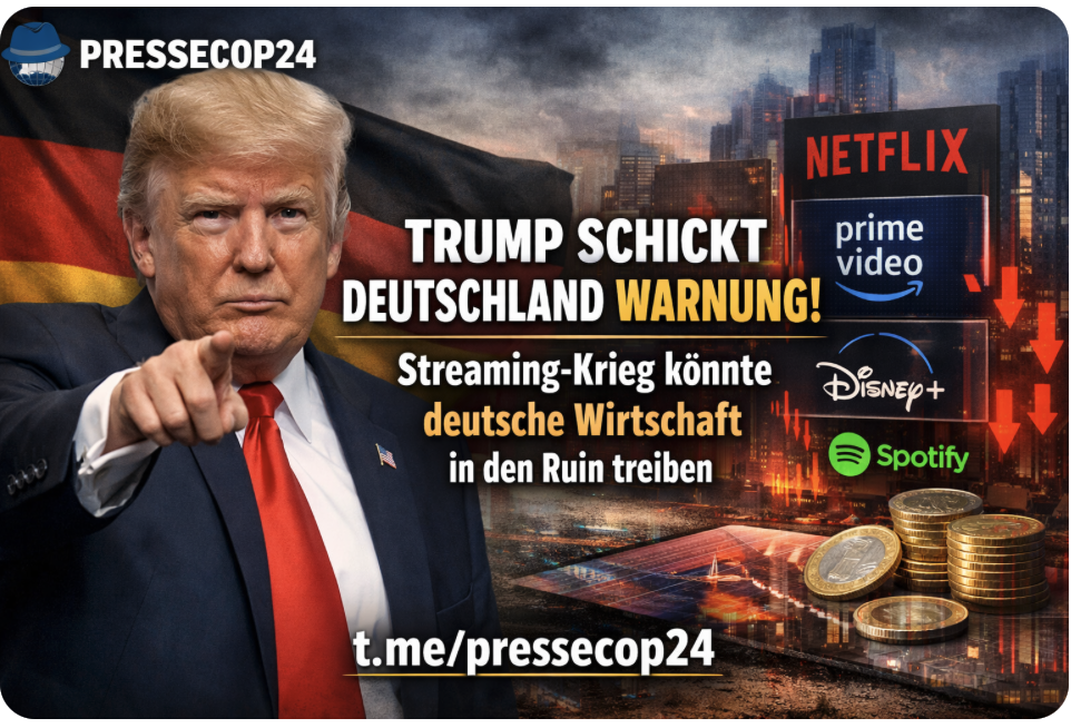 TRUMP SCHICKT DEUTSCHLAND WARNUNG! Streaming-Krieg könnte deutsche Wirtschaft in den Ruin treiben