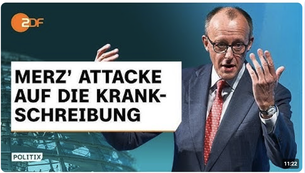 Merz empört mit Krankenstand-Aussage: Melden wir uns zu oft krank? | politiX