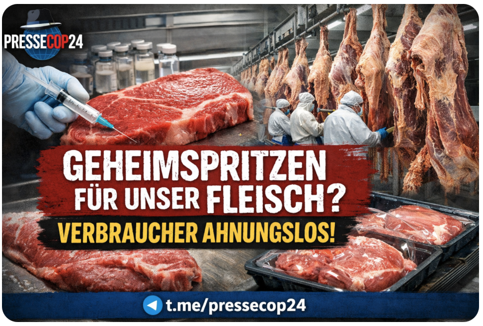 SKANDAL!!! GEHEIMSPRITZEN FÜR UNSER FLEISCH? VERBRAUCHER AHNUNGSLOS!